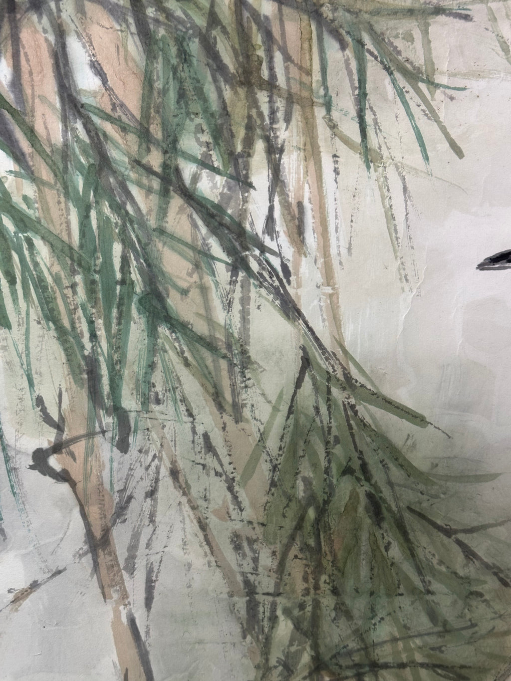Liu chuncao 刘春草 1996 Signed Chinese Ink Painting (Bingzi Year) – Hand-Painted Red-Crowned Cranes