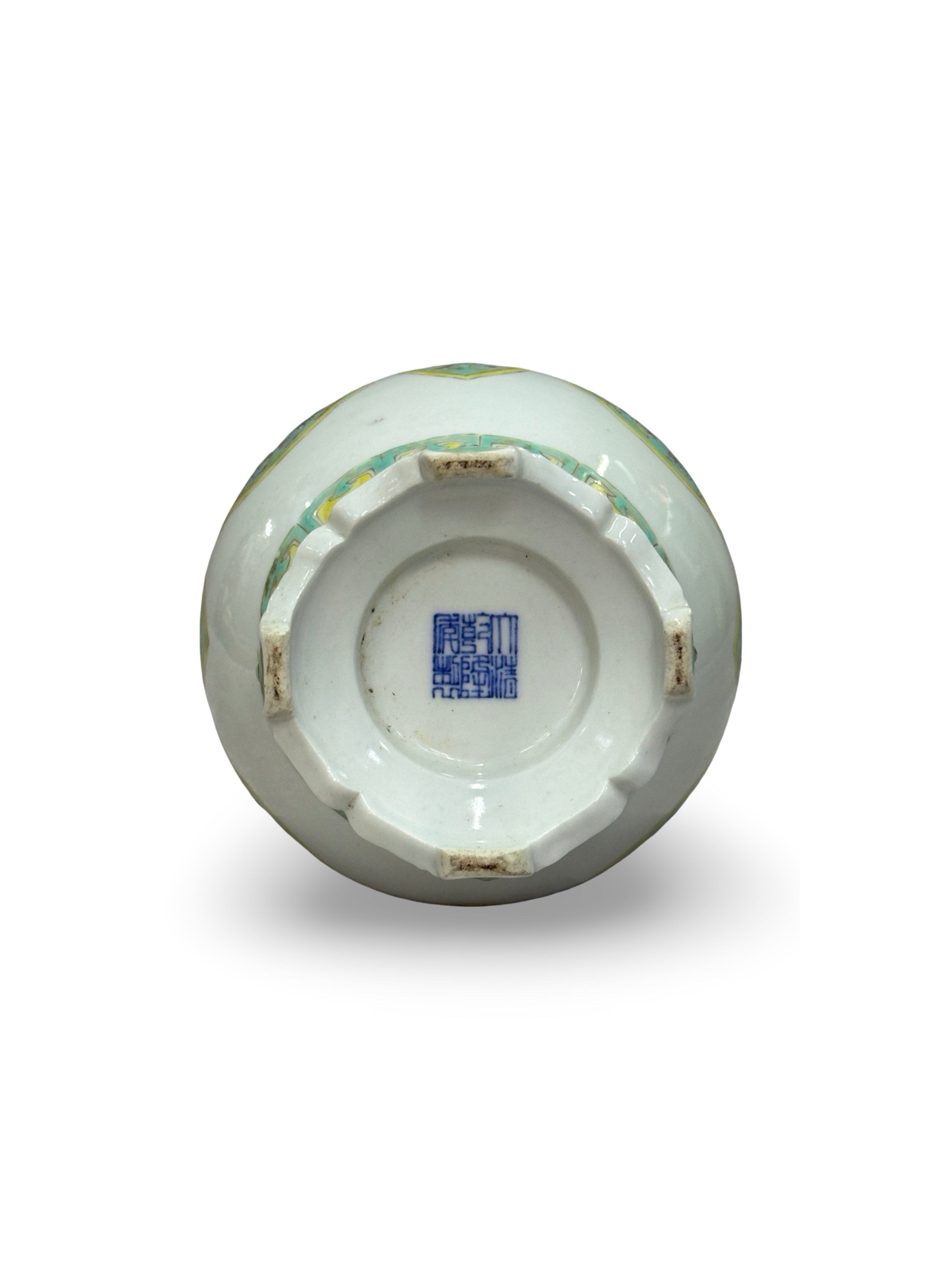 20th-century Hand painted vase