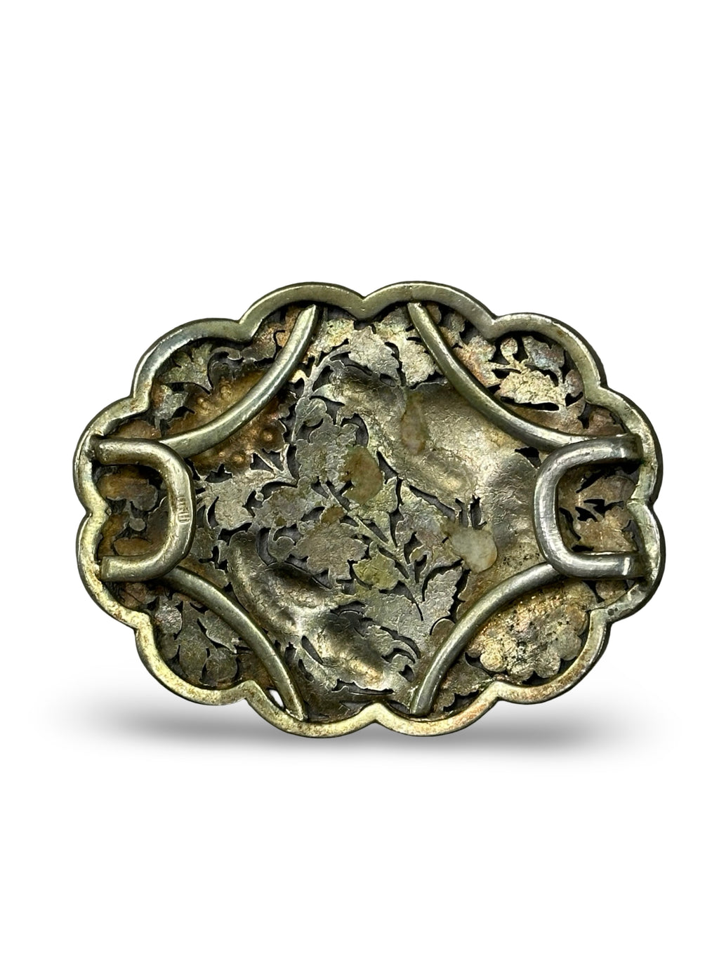 Antique Peranakan Straits Chinese Silver Pending (Belt Buckle) – Phoenix & Peony Repoussé