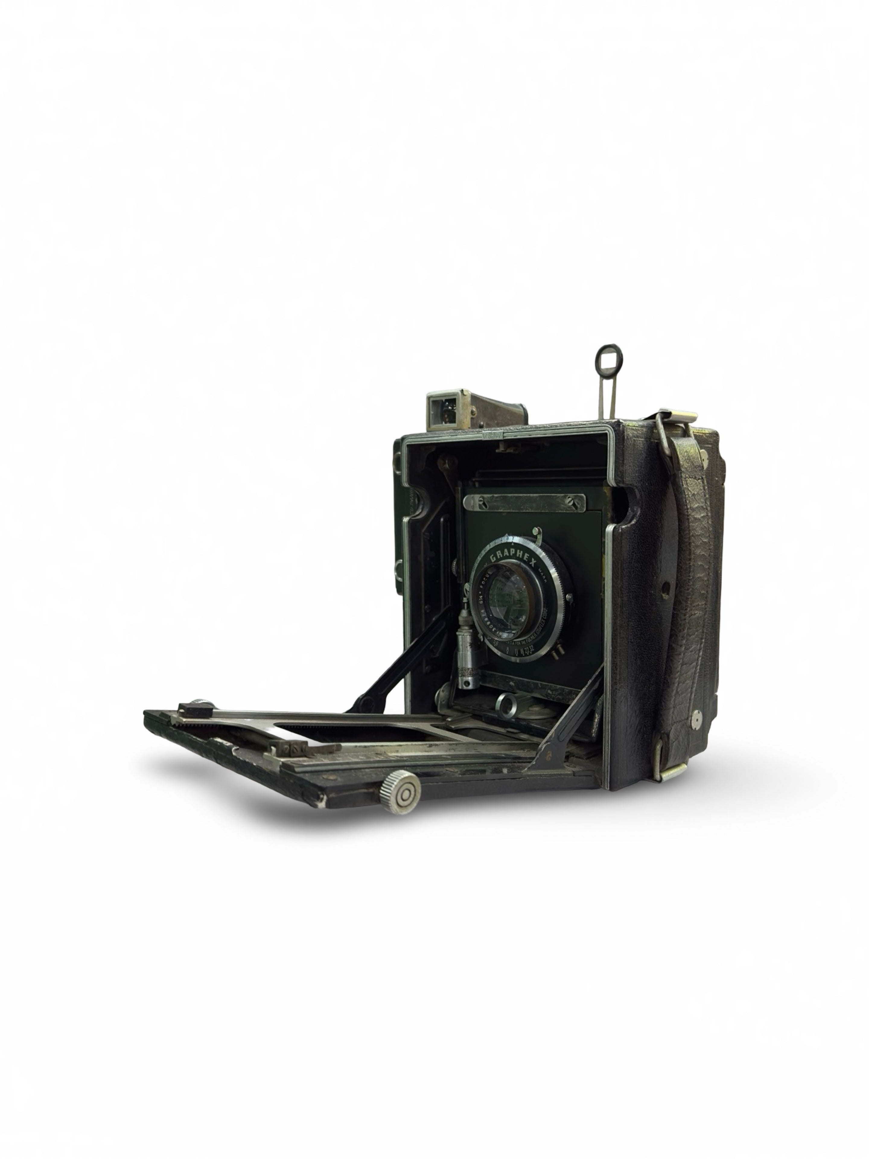 Mid-20th century late 1930’s - 1940’s Graphex speed press camera with film holder
