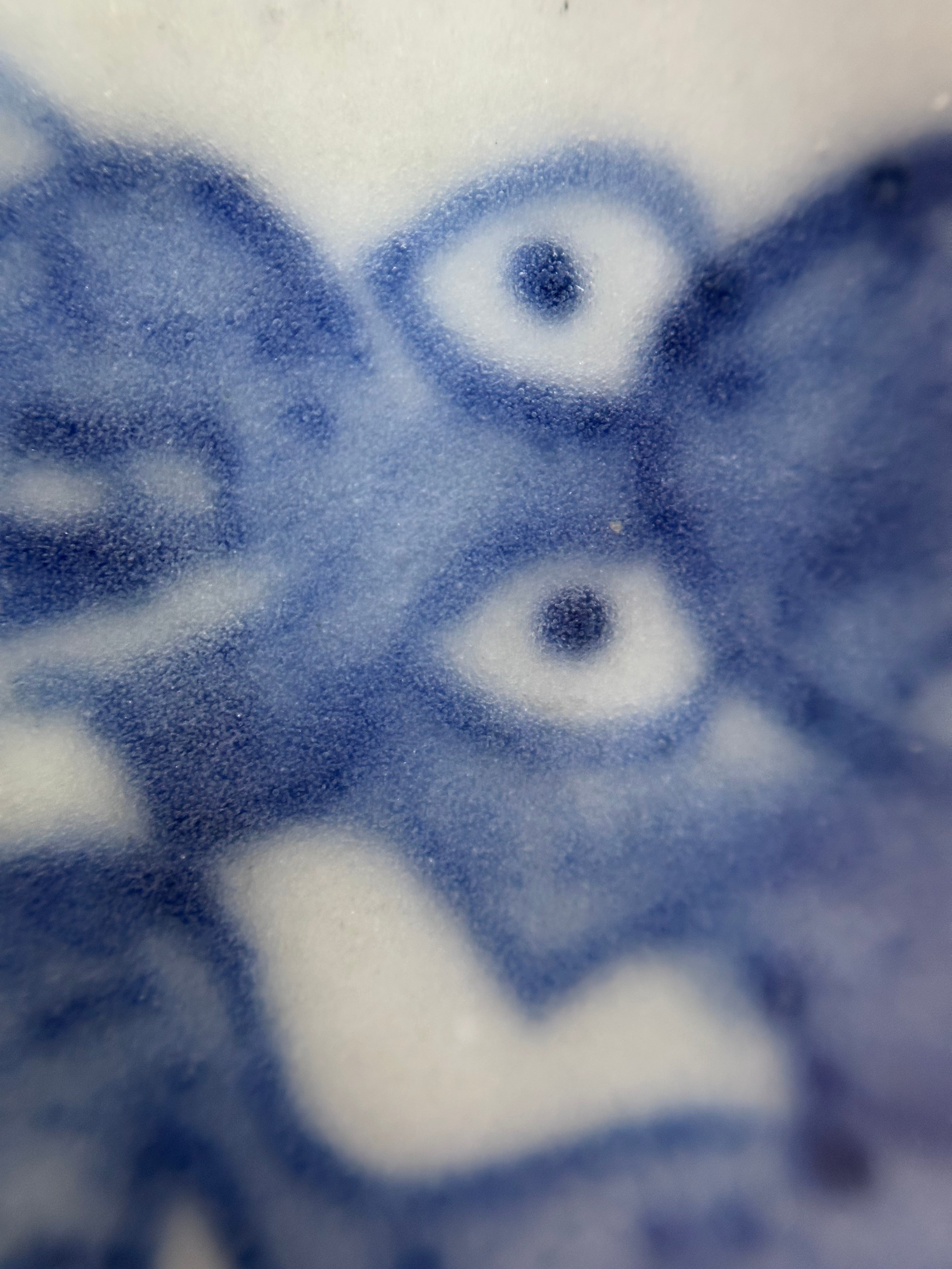Late qing Chinese Blue and White Porcelain Dragon & Phoenix Incense Burner