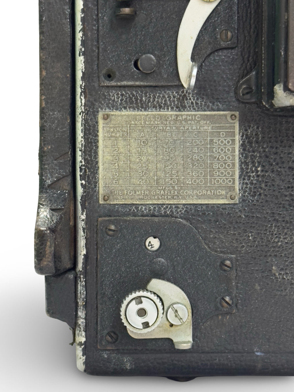 Mid-20th century late 1930’s - 1940’s Graphex speed press camera with film holder