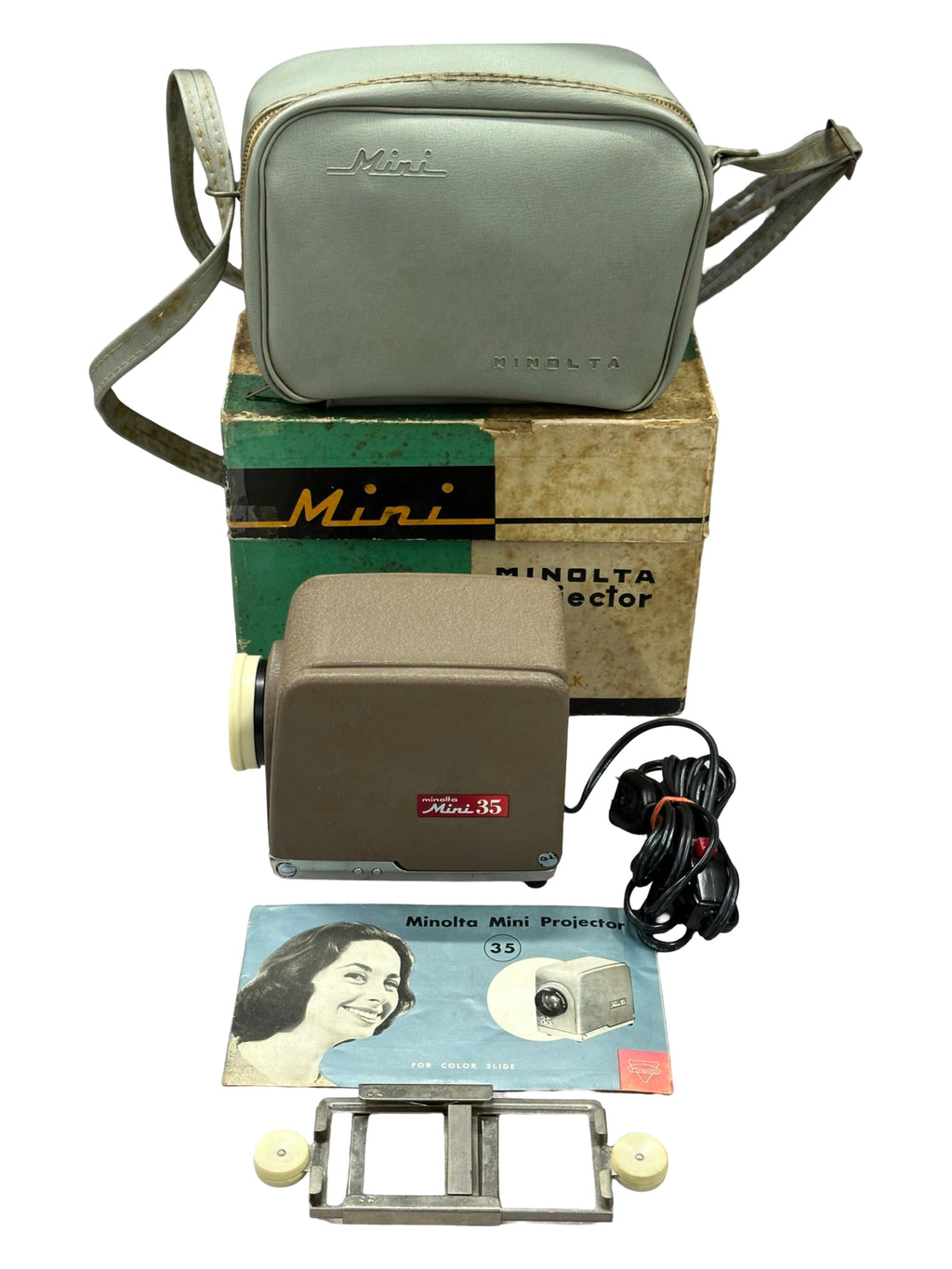 Minolta Mini-35 Vintage 35mm Slide Projector - Mid-Century Analog Tech