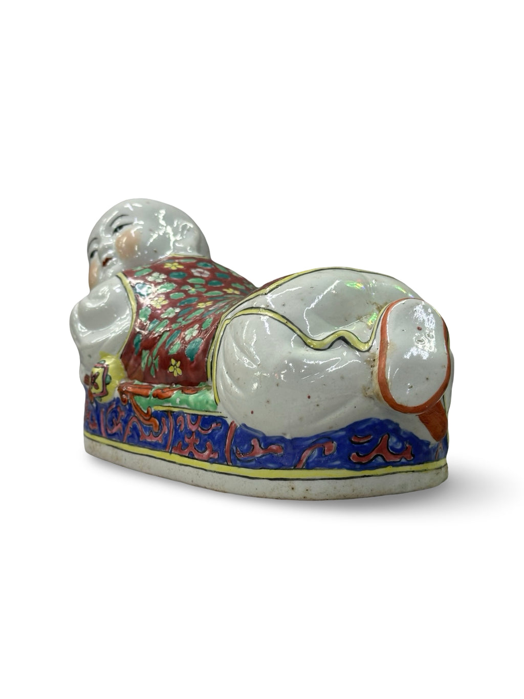 20th century Reclining Boy porcelain pillow