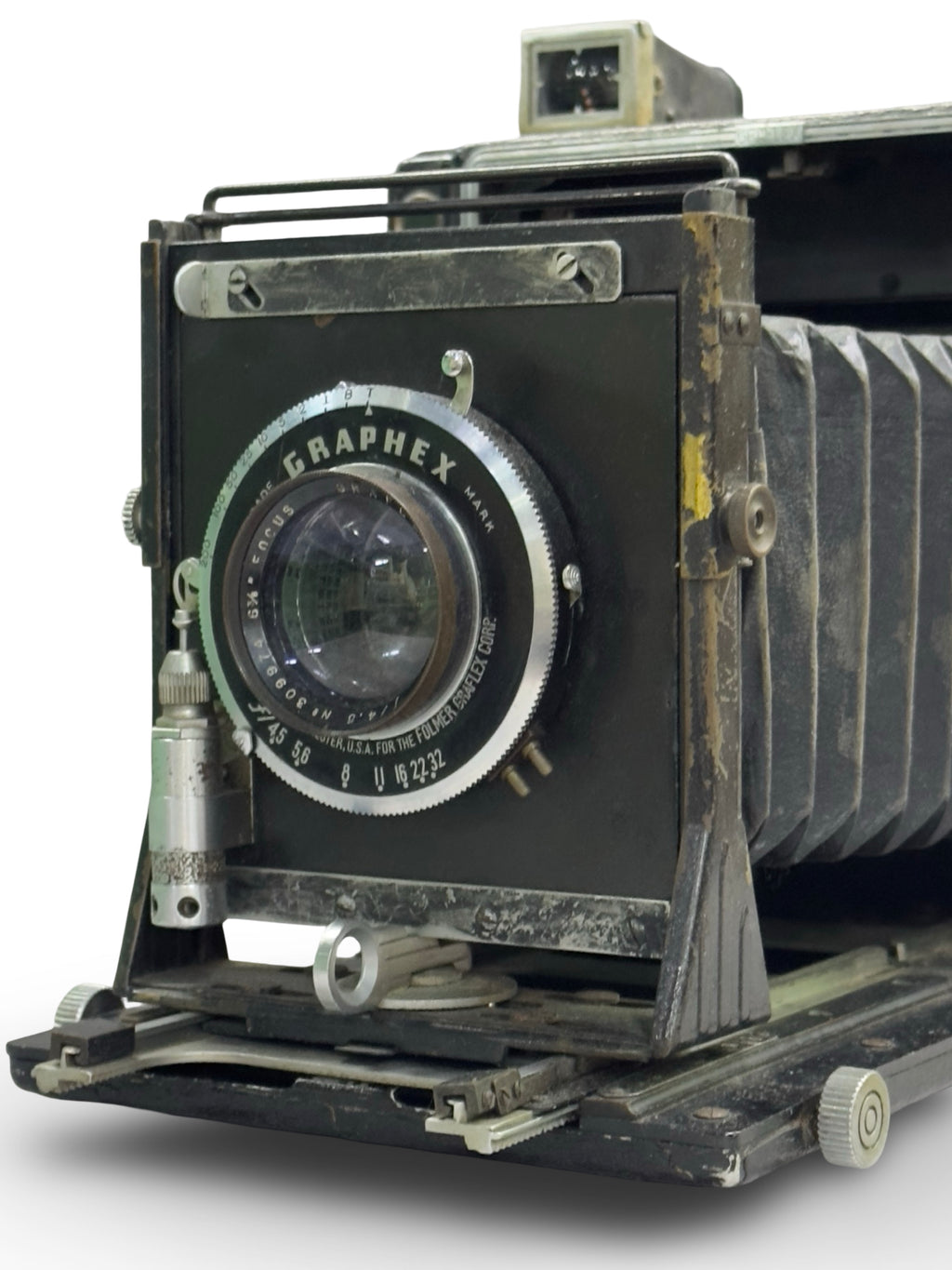 Mid-20th century late 1930’s - 1940’s Graphex speed press camera with film holder