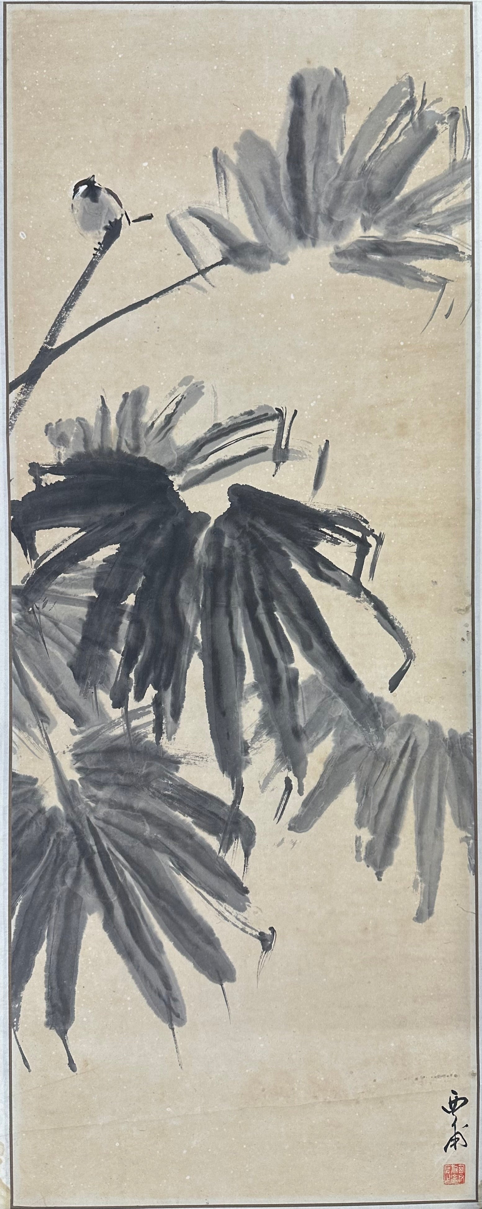 Vintage art painting by Luo Ming 罗铭