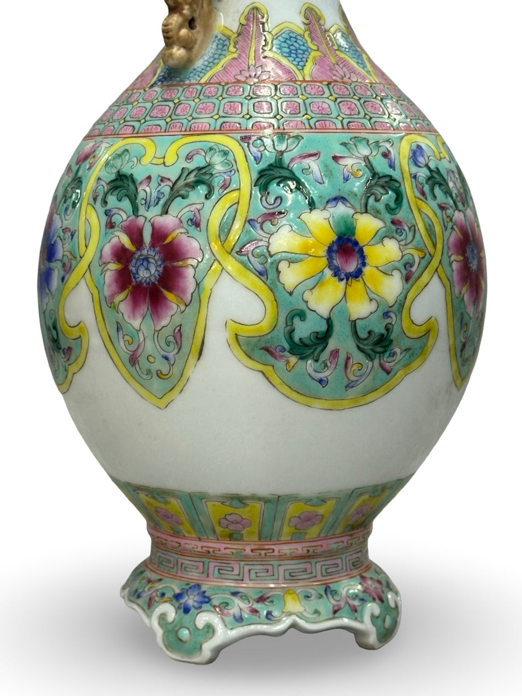 20th-century Hand painted vase