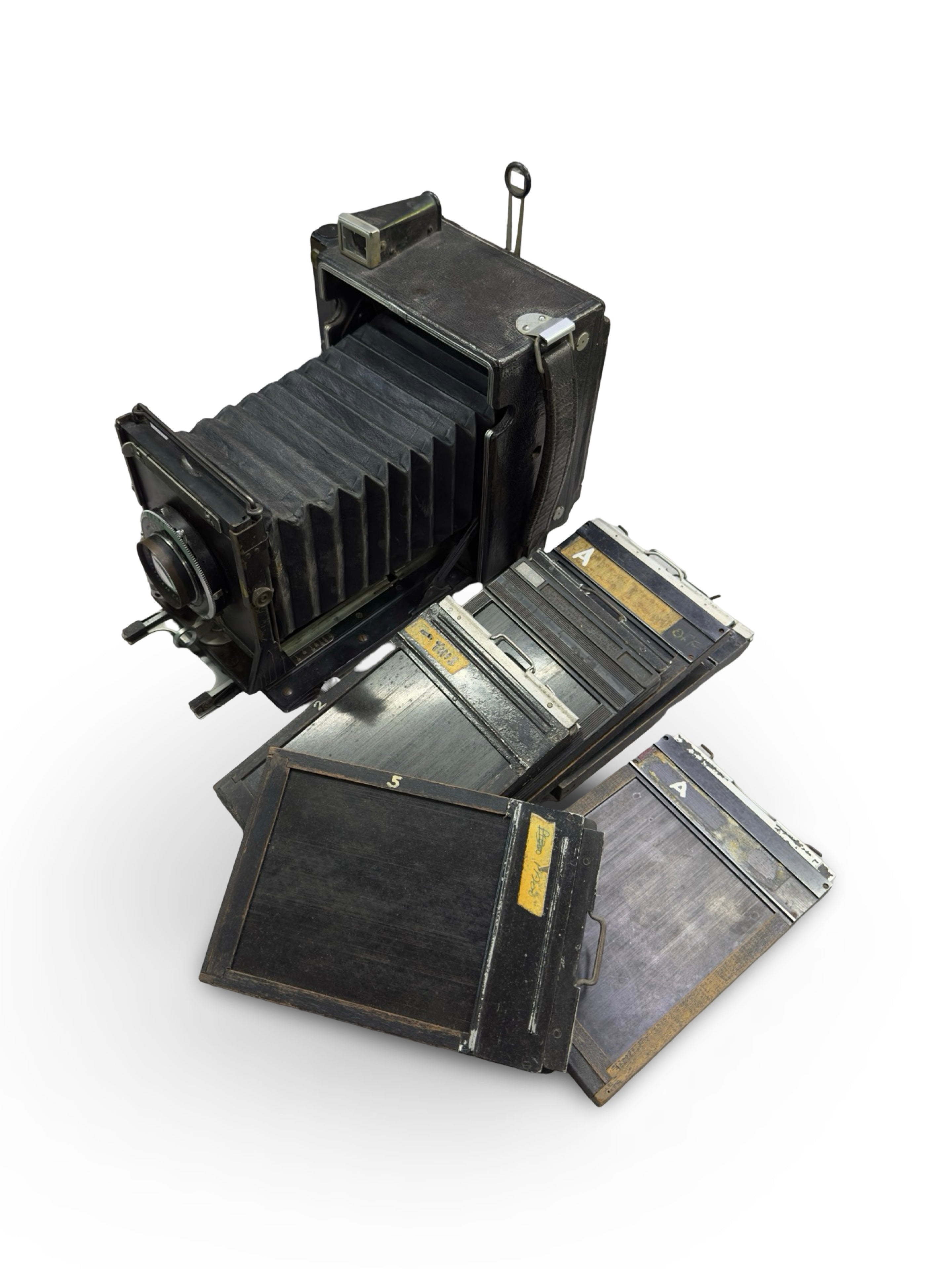 Mid-20th century late 1930’s - 1940’s Graphex speed press camera with film holder