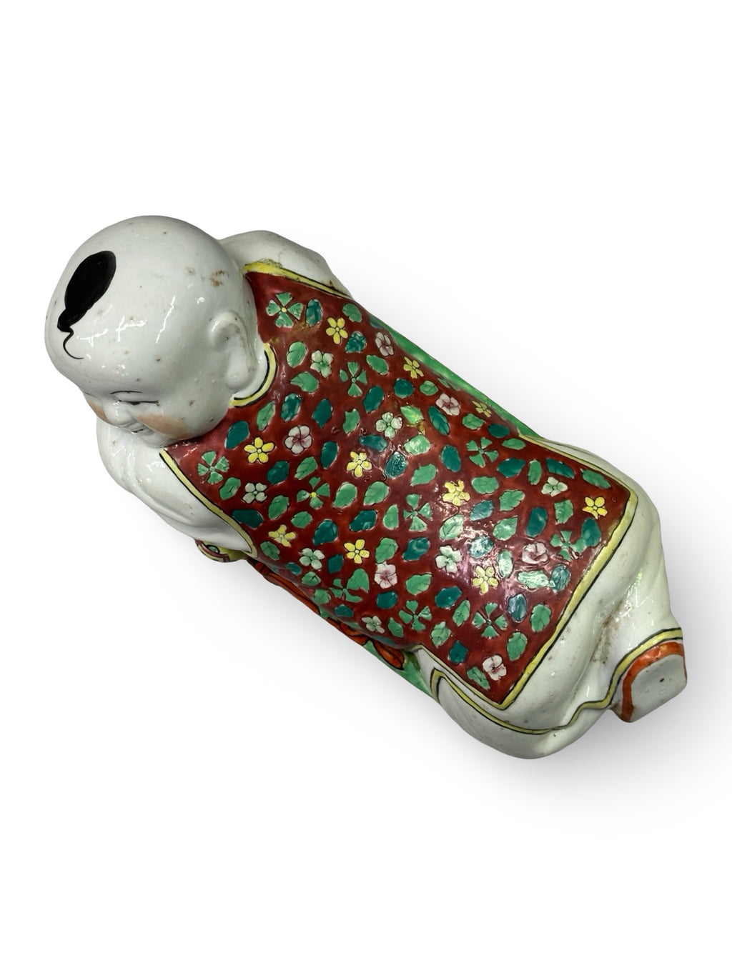 20th century Reclining Boy porcelain pillow
