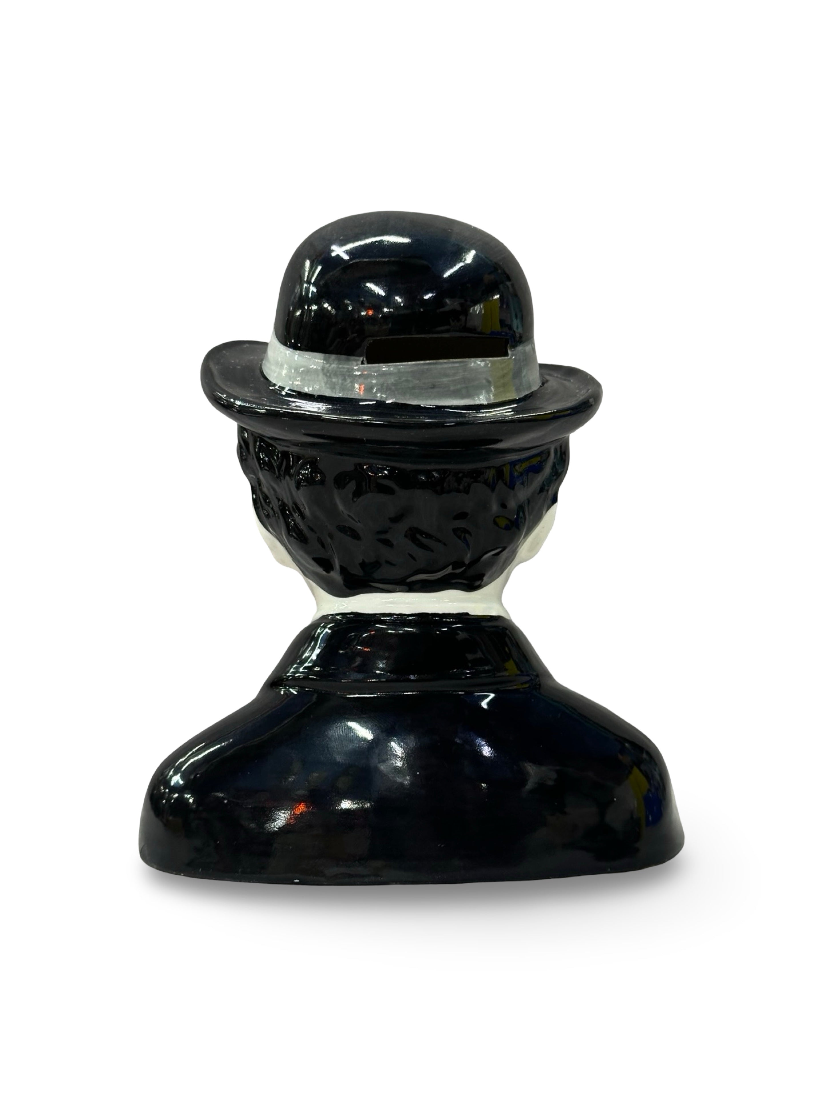 Vintage Charlie Chaplin Ceramic Coin Bank | Bubbles Inc. S.A. Licensed Collectible Bust