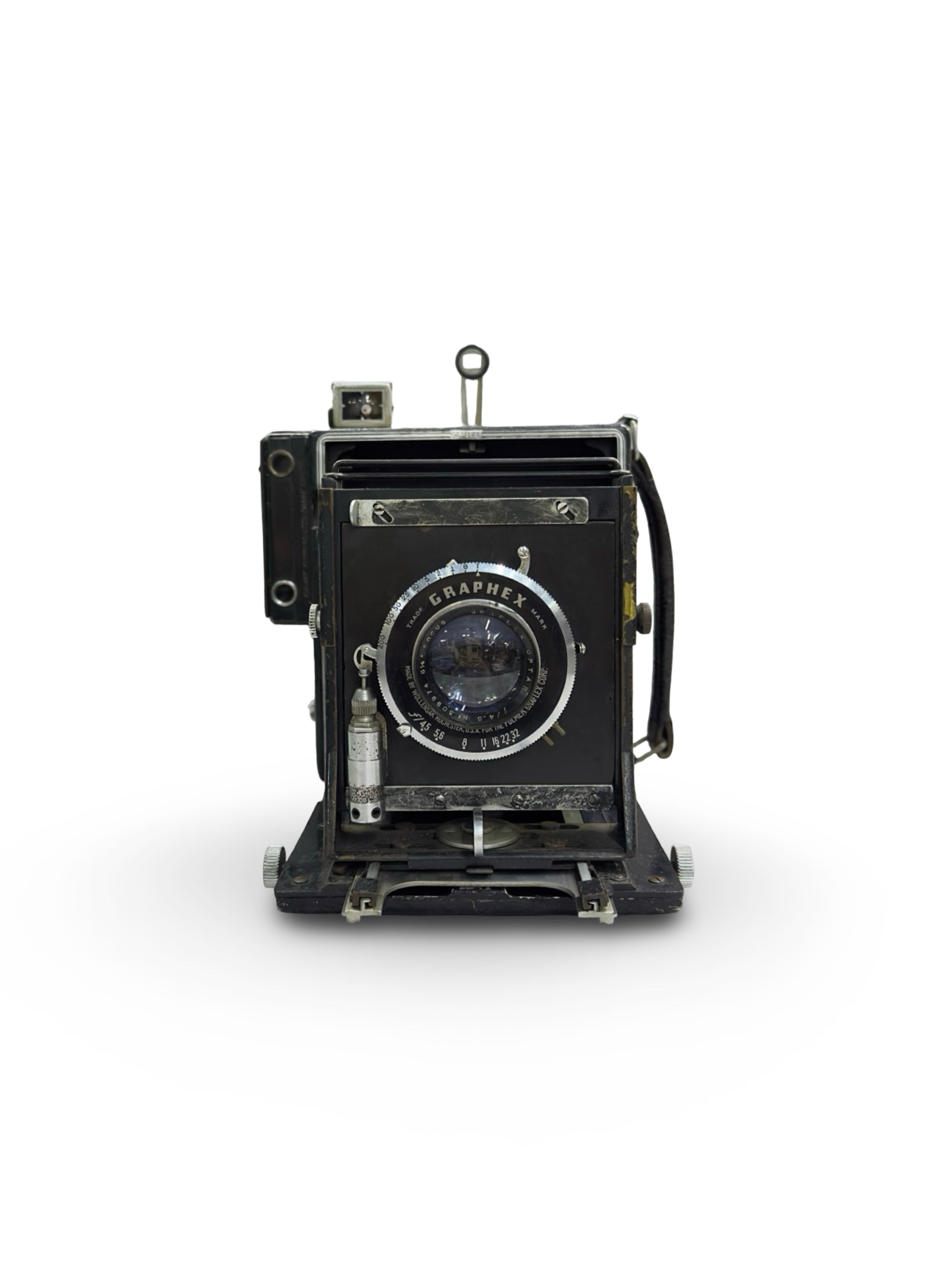 Mid-20th century late 1930’s - 1940’s Graphex speed press camera with film holder