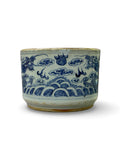 Late qing Chinese Blue and White Porcelain Dragon & Phoenix Incense Burner