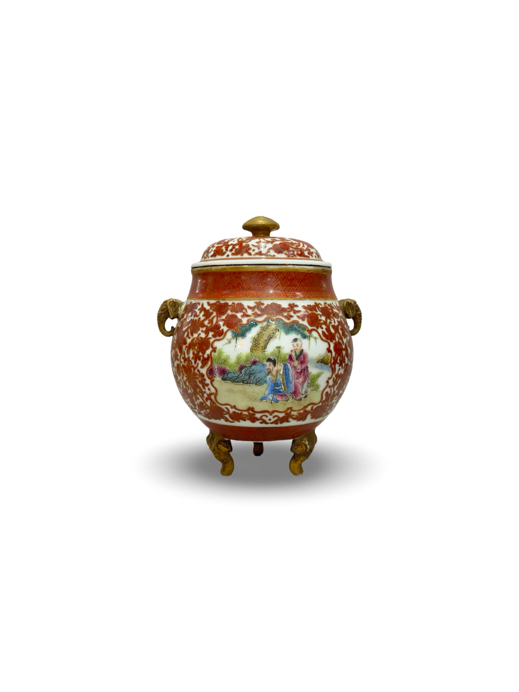 20th-century Chinese tripod censer ceramic