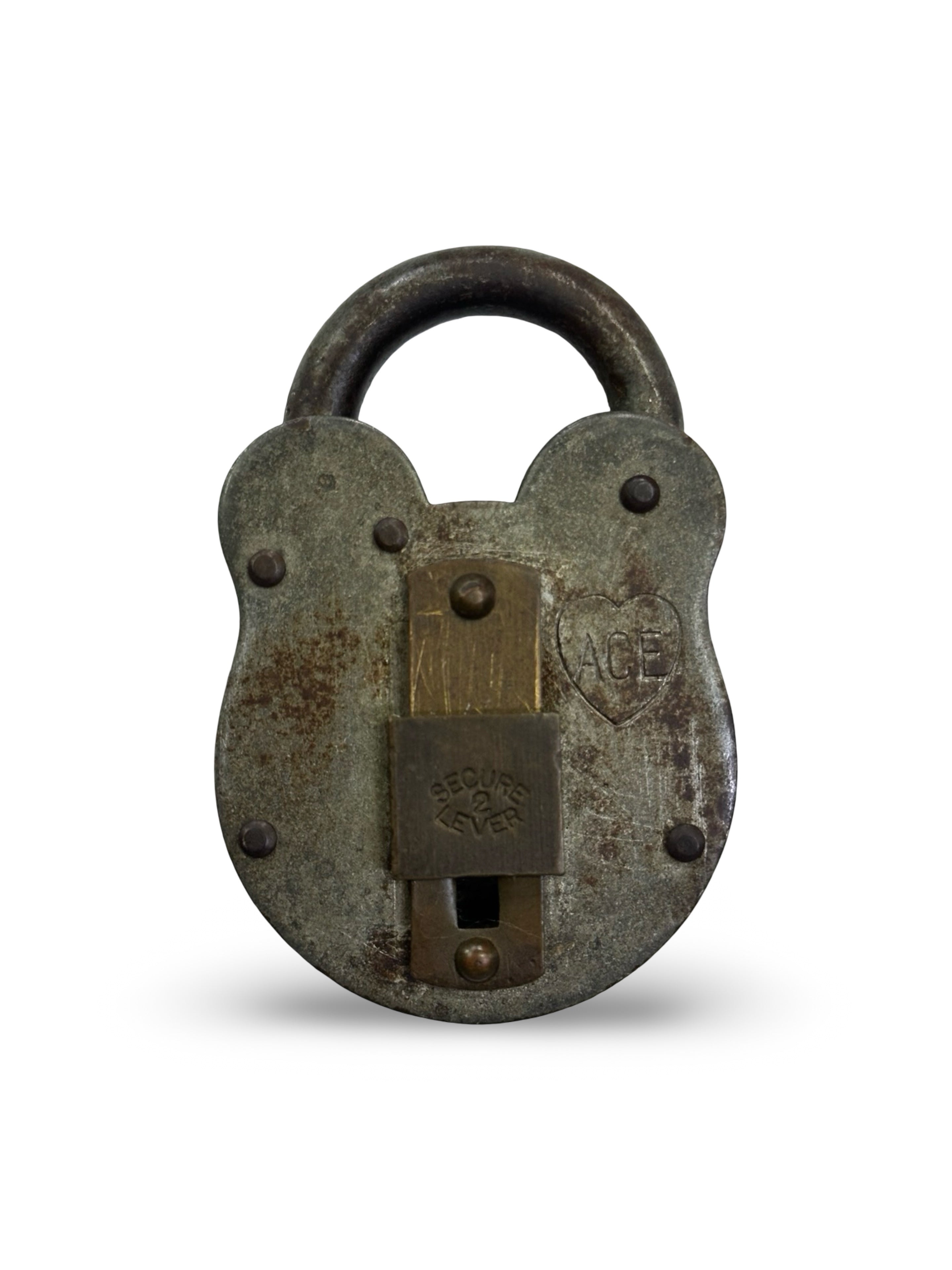 ヴィンテージ ACE 南京錠（オリジナルキー付き）