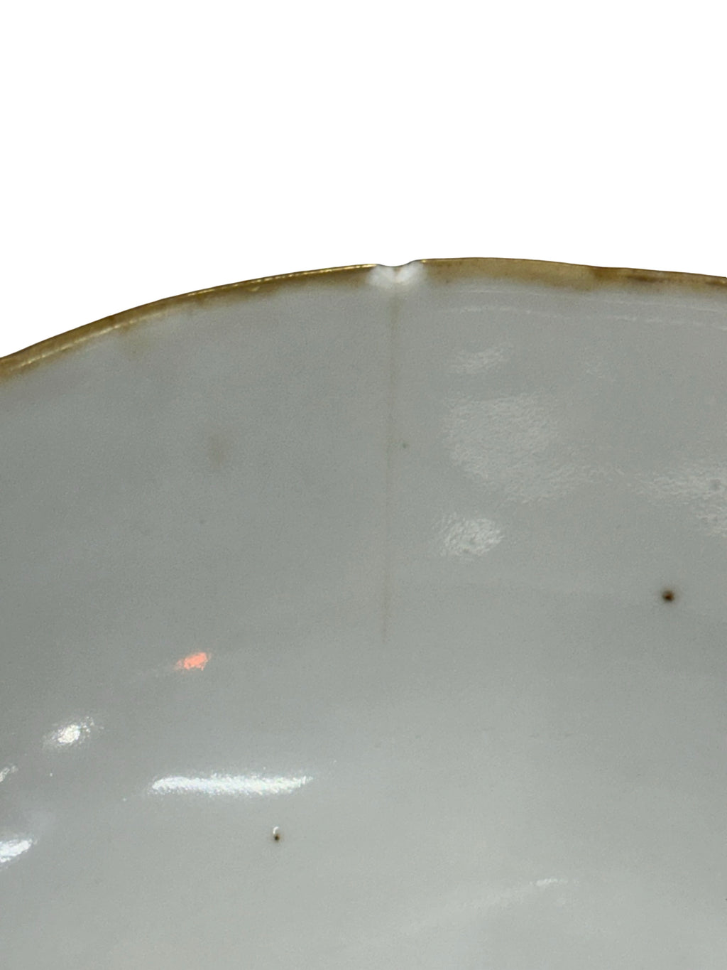 Antique Chinese Porcelain Bowl Famille Rose Peony Flowers 19th Century Qing Dynasty