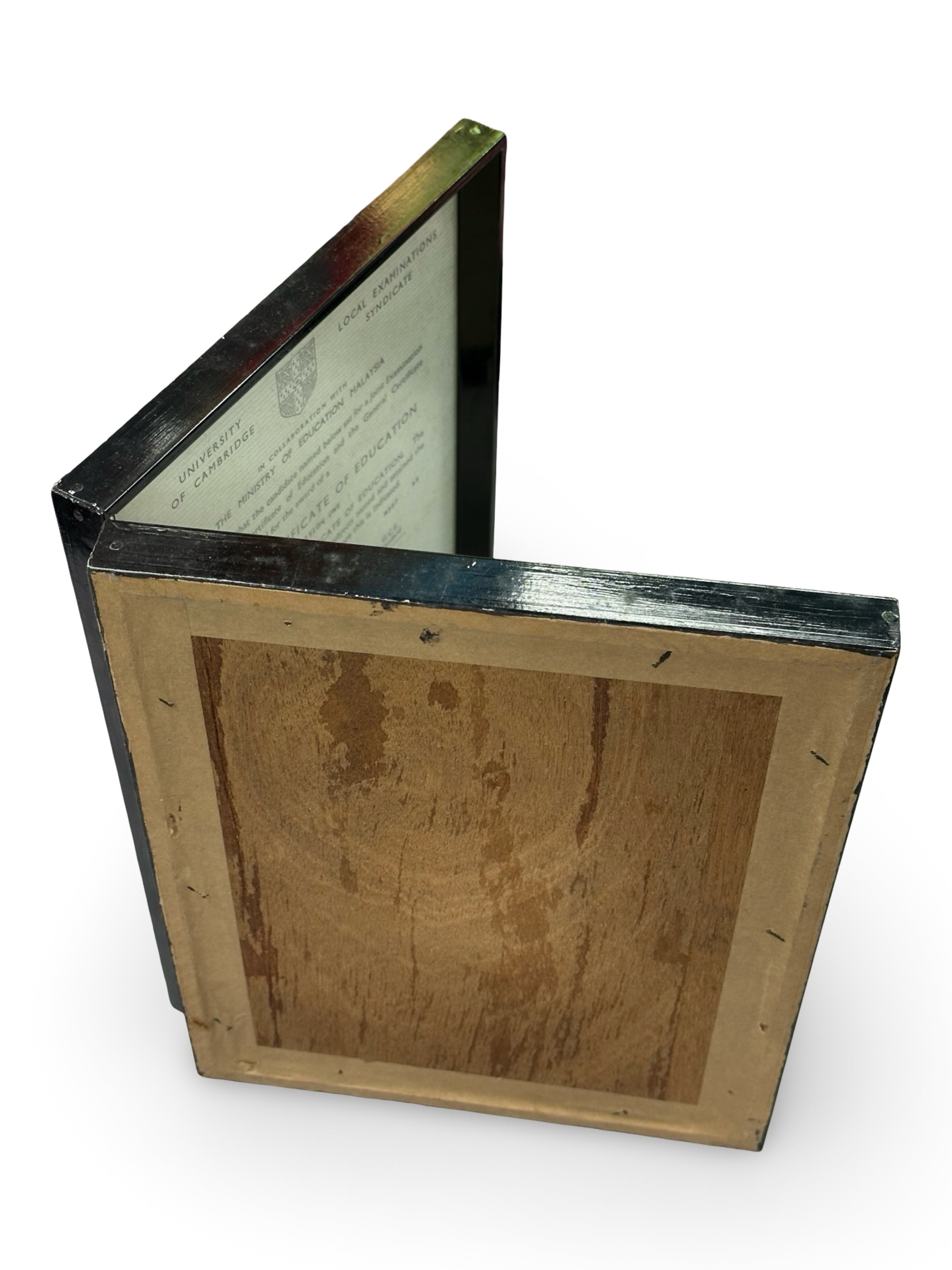 Vintage 1967 University of Cambridge School Certificate & MCE – Framed Bifold