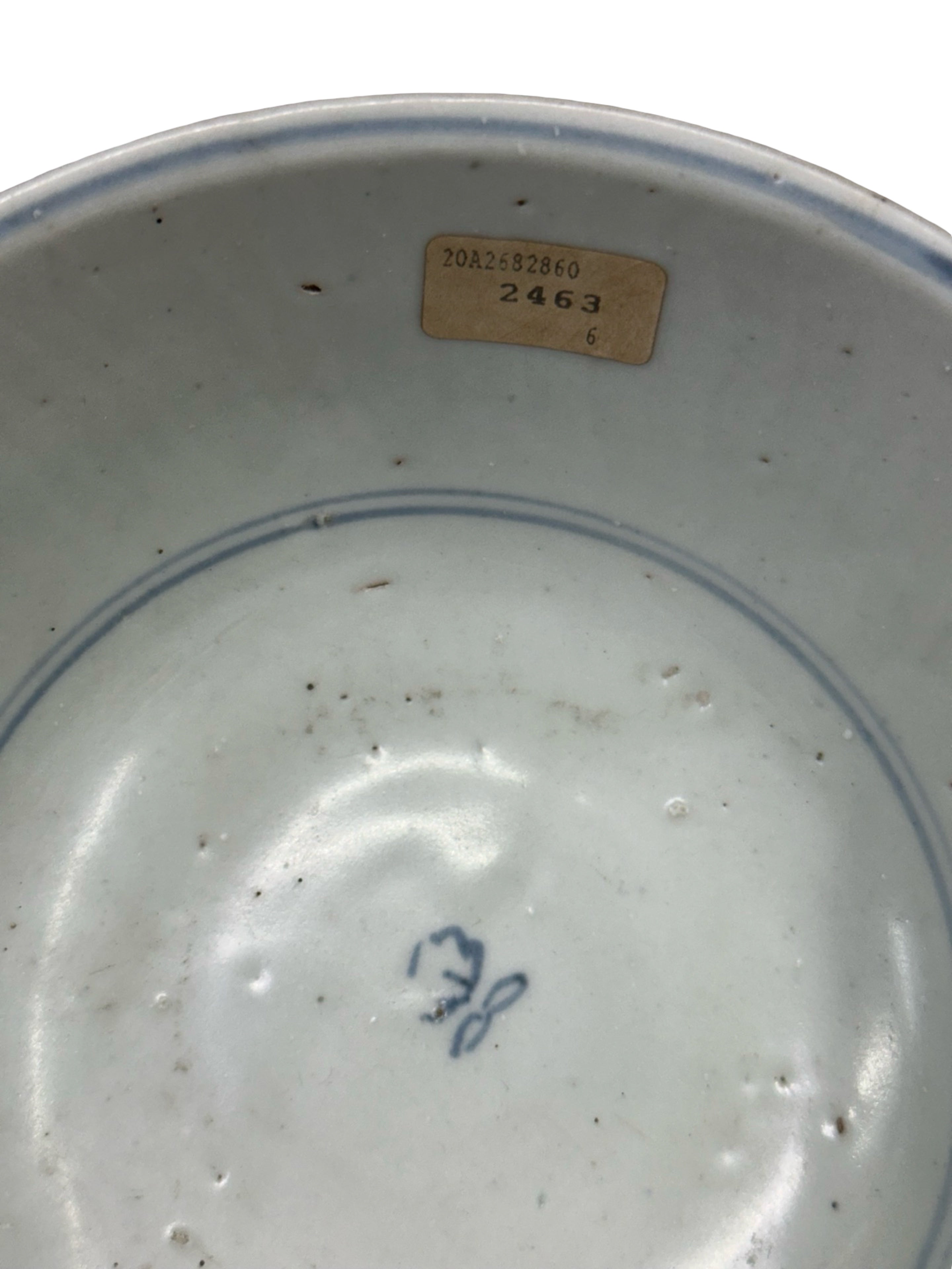 Authentic Tek Sing Shipwreck Porcelain Bowl - Qing Dynasty c.1822 - Nagel Auction Provenance