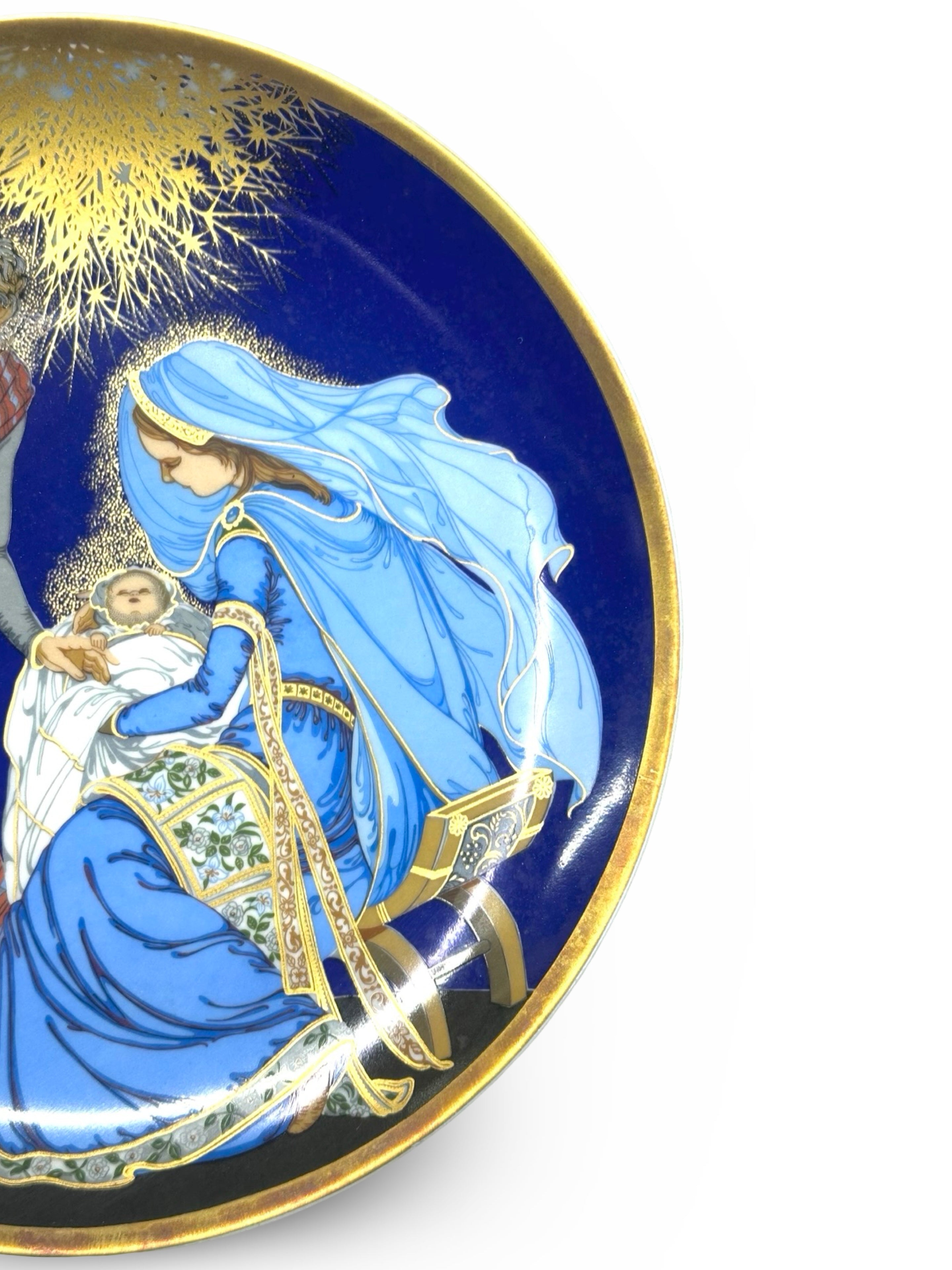 Hutschenreuther 1982 "The Nativity" Limited Edition Christmas Plate - William & Charlotte Hallett