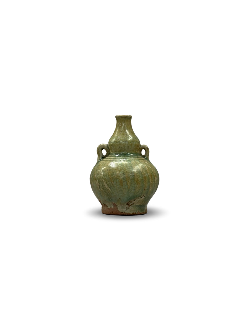 10th-13th Century Chinese Song Dynasty Green Glazed Mini Jar