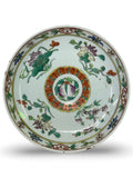 Qing-dynasty Chinese Famille Rose Porcelain Dish - Peaches & Floral Motif