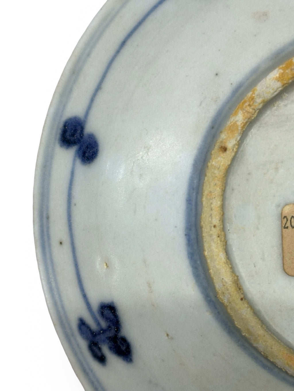 Authentic 1822 Tek Sing Shipwreck Blue & White Porcelain Bowl – "Flowering Peony" Design (Nagel Lot 6091)