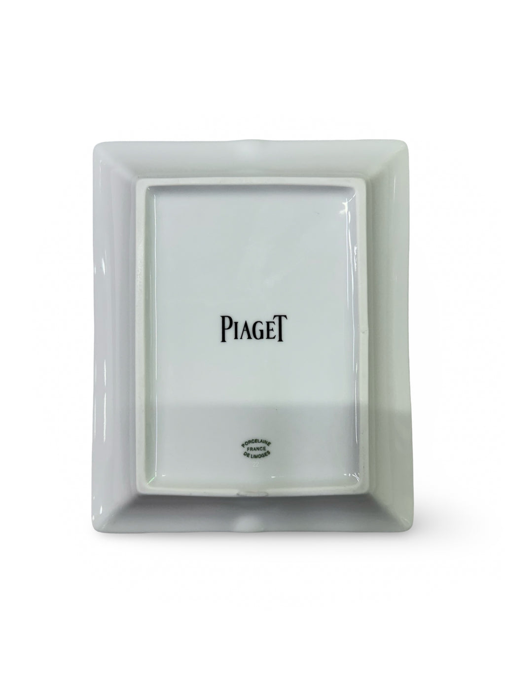 Piaget Limoges France Porcelain Cigar Ashtray & Valet Tray with Box - Watch Movement Design