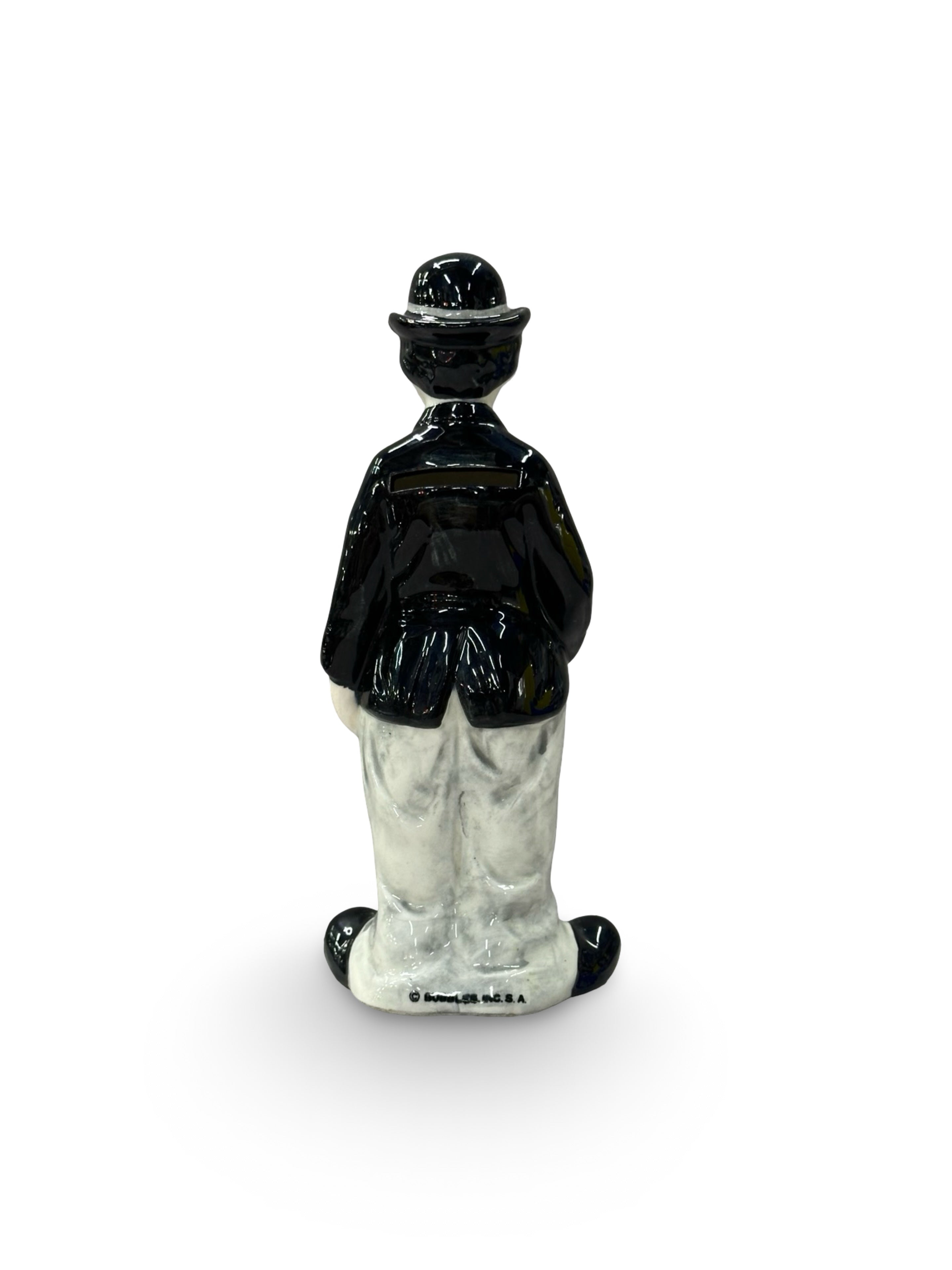 Vintage Charlie Chaplin "The Tramp" Ceramic Coin Bank – Official Bubbles Inc. S.A. License