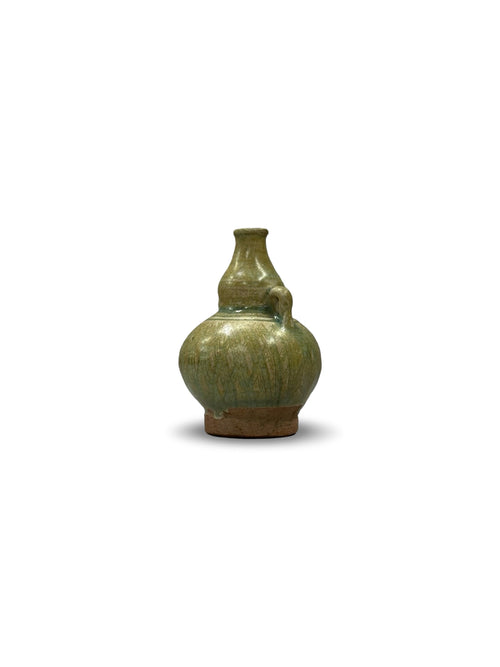 10th-13th Century Chinese Song Dynasty Green Glazed Mini Jar