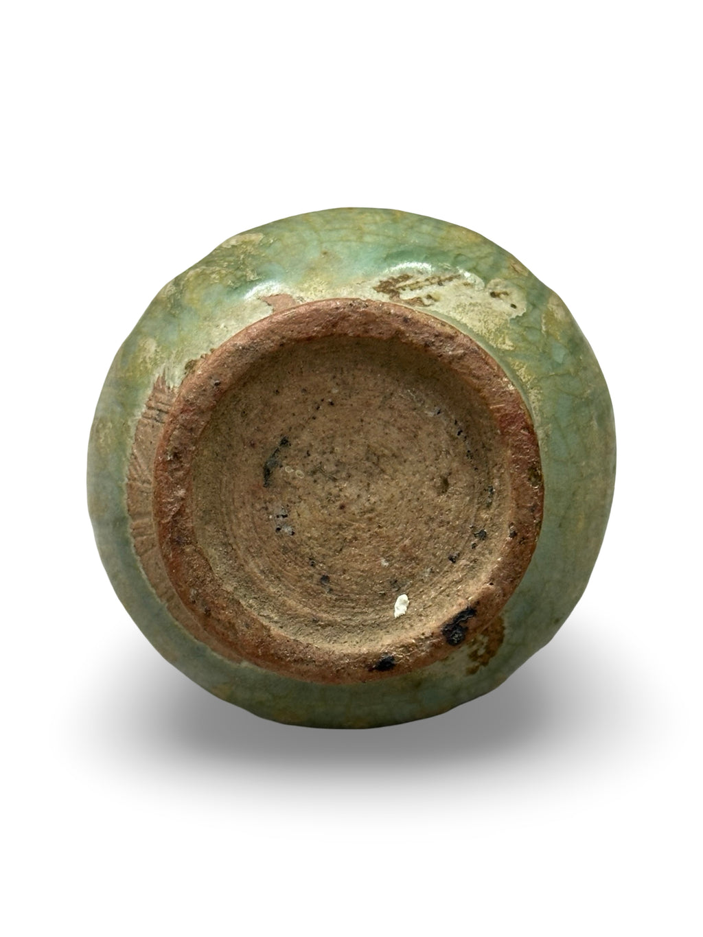 10th-13th Century Chinese Song Dynasty Green Glazed Mini Jar