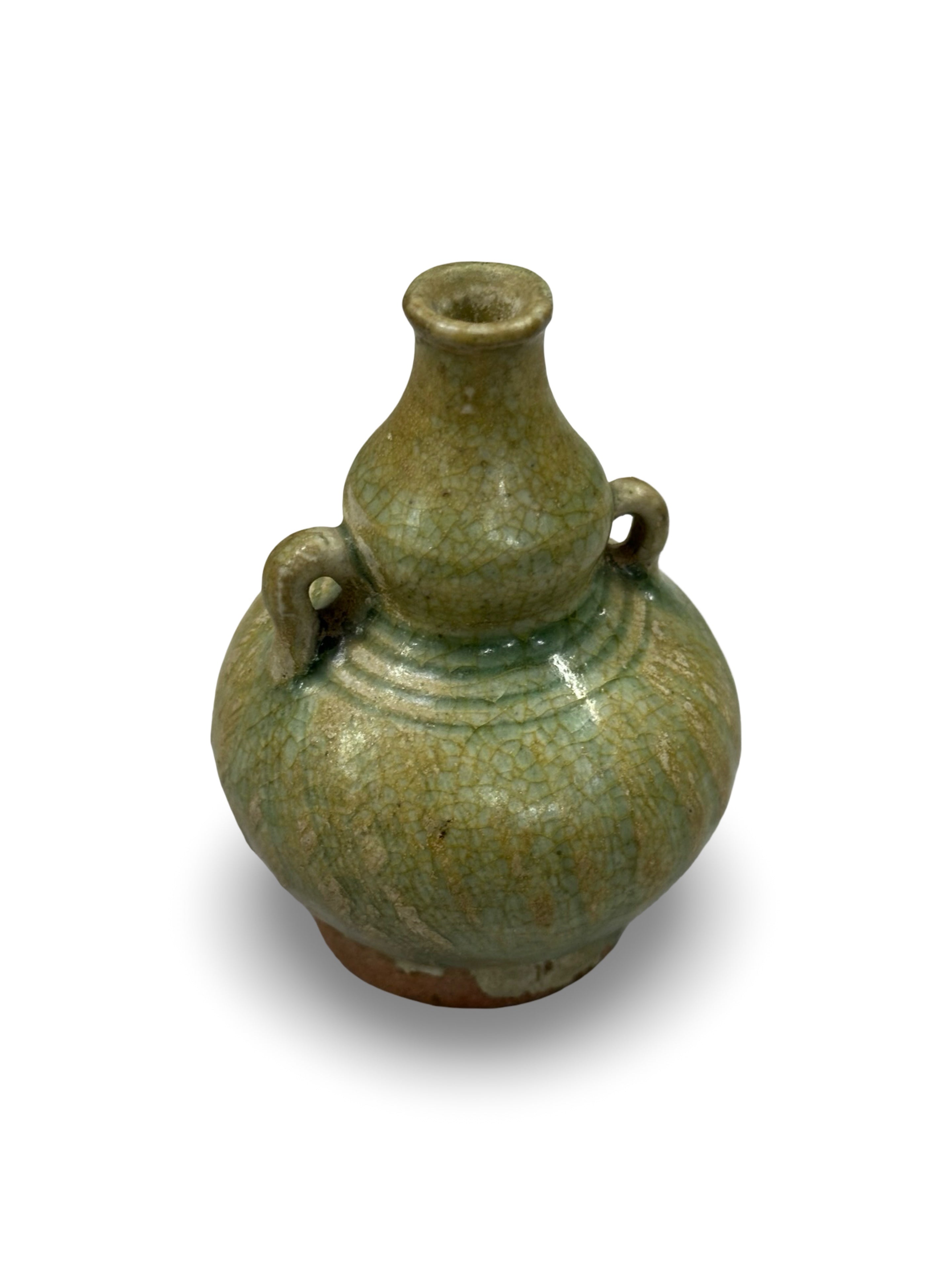 10th-13th Century Chinese Song Dynasty Green Glazed Mini Jar